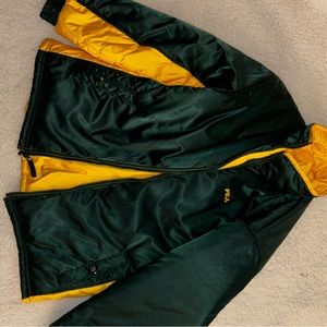 Vintage Fila coat that is reversible with matching pants